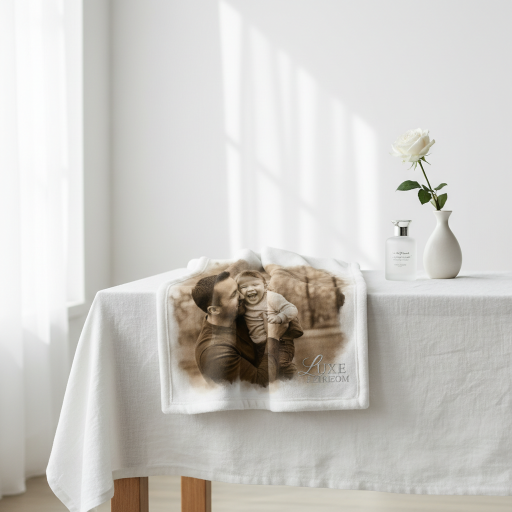 Personalized Photo Blanket – Small (100 × 125 cm)